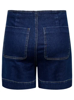 ONLMADELINE Vita alta Regular Fit Bermuda in jeans