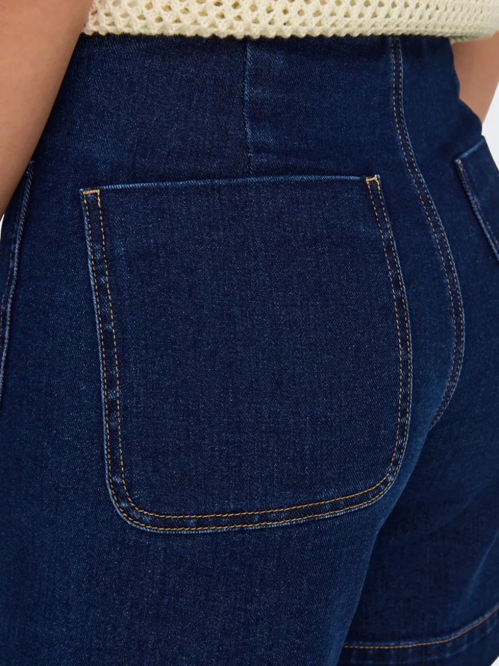 ONLMADELINE Vita alta Regular Fit Bermuda in jeans