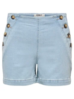 ONLMADELINE Vita alta Regular Fit Bermuda in jeans