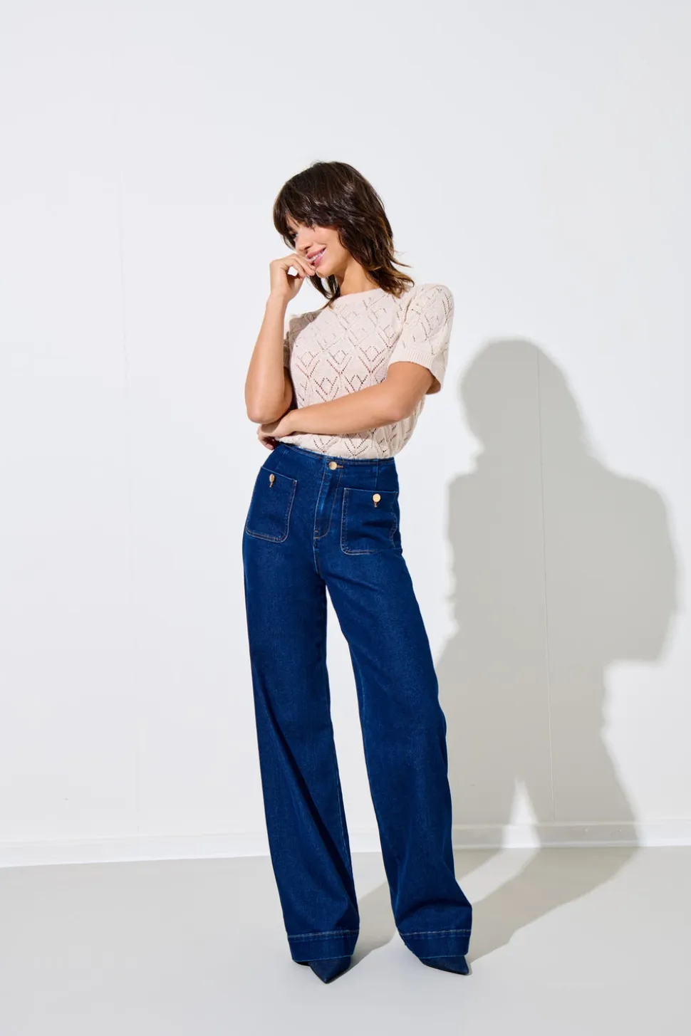 ONLMADELINE Vita alta Wide Leg Fit Jeans