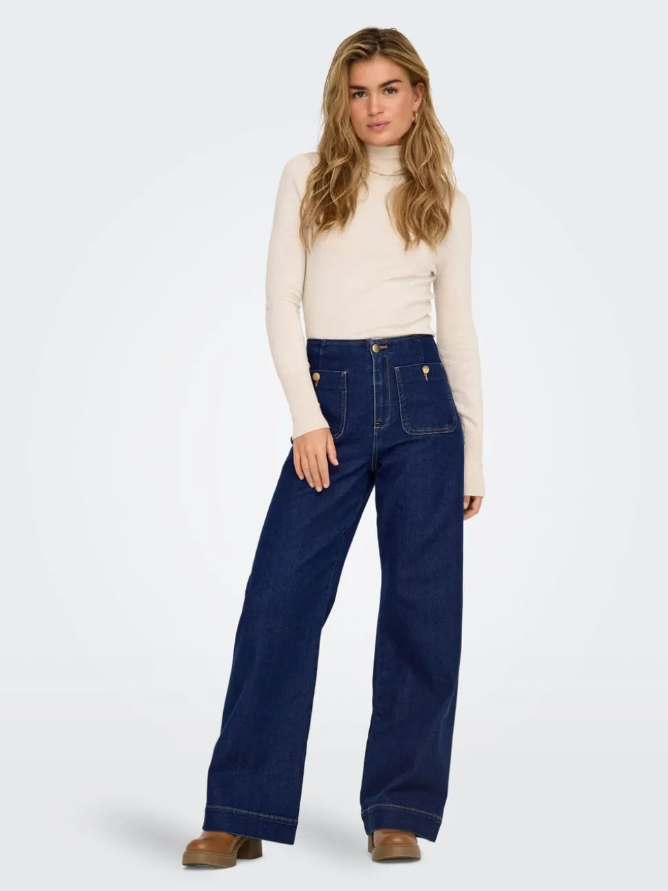 ONLMADELINE Vita alta Wide Leg Fit Jeans