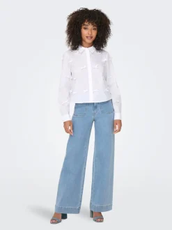 ONLMADELINE Vita alta Wide Leg Fit Jeans