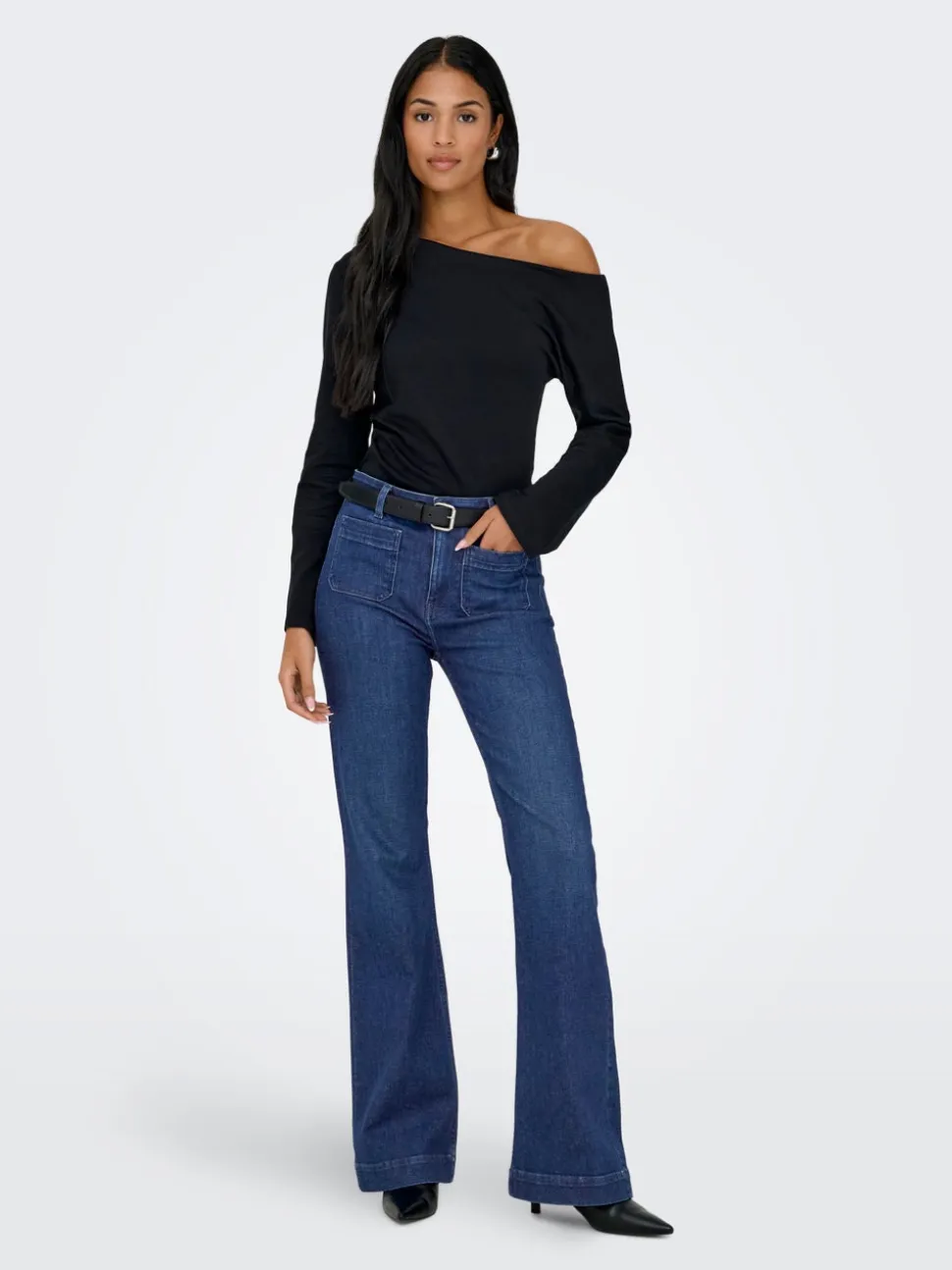 ONLMADISON Vita alta Flared Fit Jeans