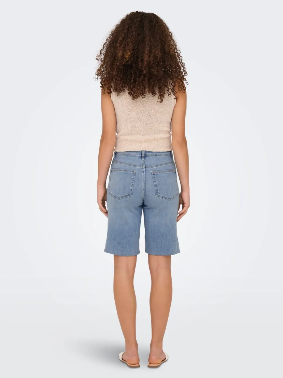 ONLMADISON Vita alta Regular Fit Bermuda in jeans