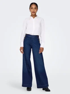 ONLMADISON Vita alta Wide Leg Fit Jeans