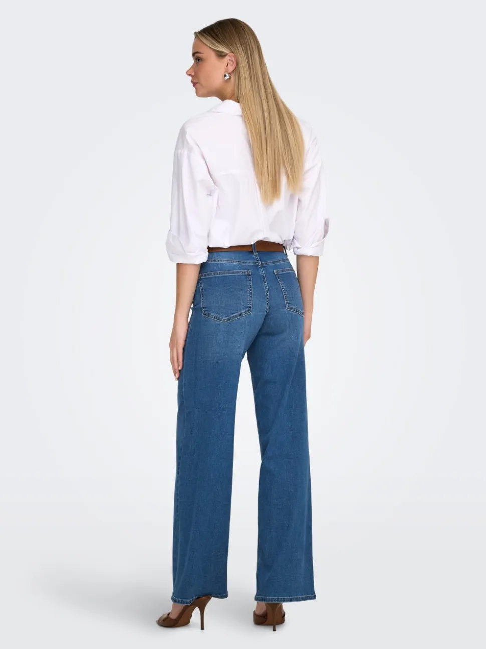 ONLMADISON Vita alta Wide Leg Fit Jeans