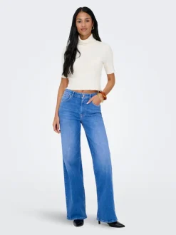 ONLMADISON Vita alta Wide Leg Fit Jeans