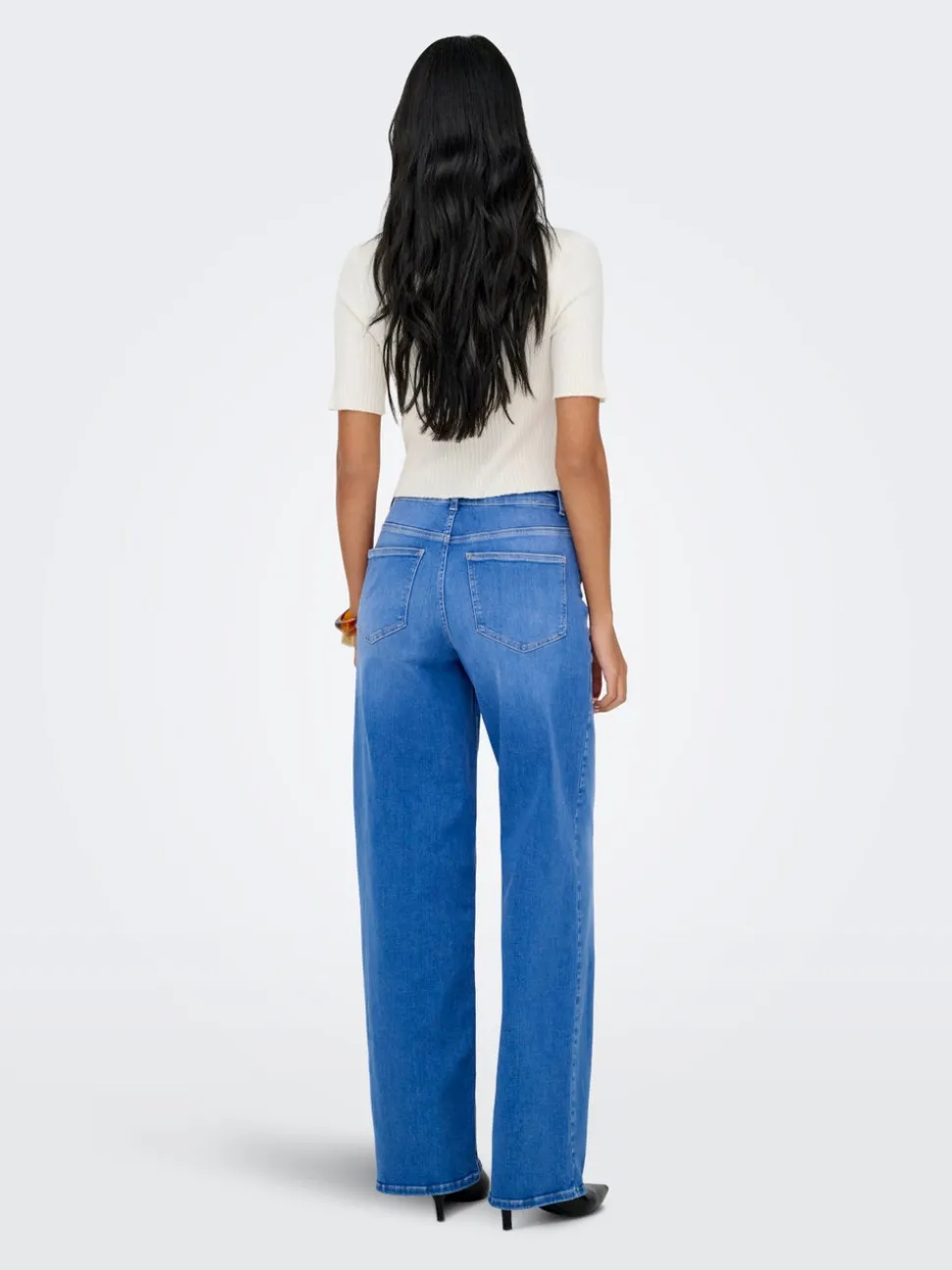 ONLMADISON Vita alta Wide Leg Fit Jeans