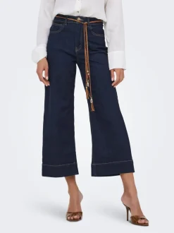 ONLMADISON Vita alta Wide Leg Fit Cropped Jeans