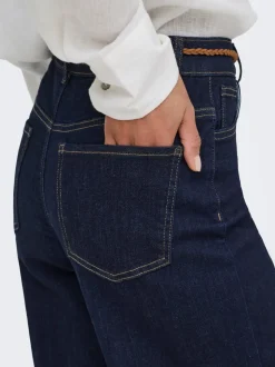 ONLMADISON Vita alta Wide Leg Fit Cropped Jeans