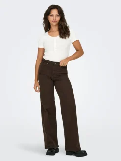 ONLMADISON Vita alta Wide Leg Fit Jeans