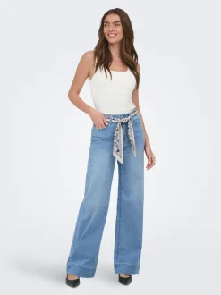 ONLMADISON Vita alta Wide Leg Fit Jeans