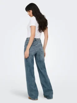 ONLMADISON Vita alta Wide Leg Fit Jeans