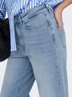 ONLMADISON Vita alta Wide Leg Fit Cropped Jeans
