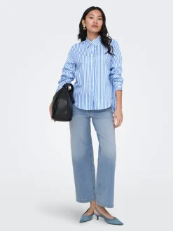 ONLMADISON Vita alta Wide Leg Fit Cropped Jeans