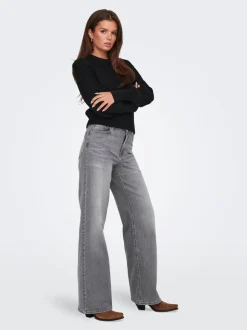 ONLMADISON Vita alta Wide Leg Fit Jeans
