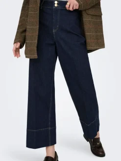 ONLMADISON Vita alta Wide Leg Fit Cropped Jeans