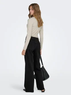 ONLMADISON Vita alta Wide Leg Fit Jeans