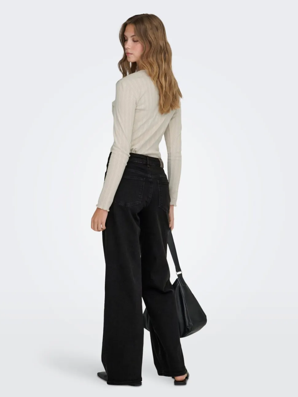 ONLMADISON Vita alta Wide Leg Fit Jeans