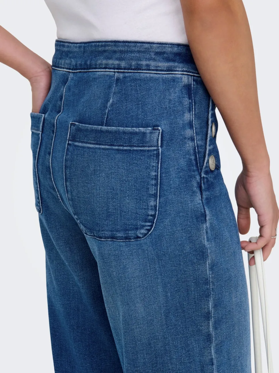 ONLMADISON Vita alta Wide Leg Fit Jeans