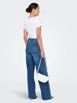 ONLMADISON Vita alta Wide Leg Fit Jeans