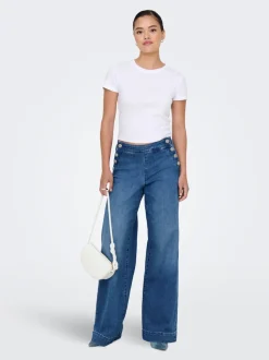 ONLMADISON Vita alta Wide Leg Fit Jeans