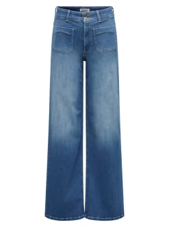 ONLMADISON Vita alta Wide Leg Fit Jeans