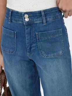 ONLMADISON Vita alta Wide Leg Fit Jeans