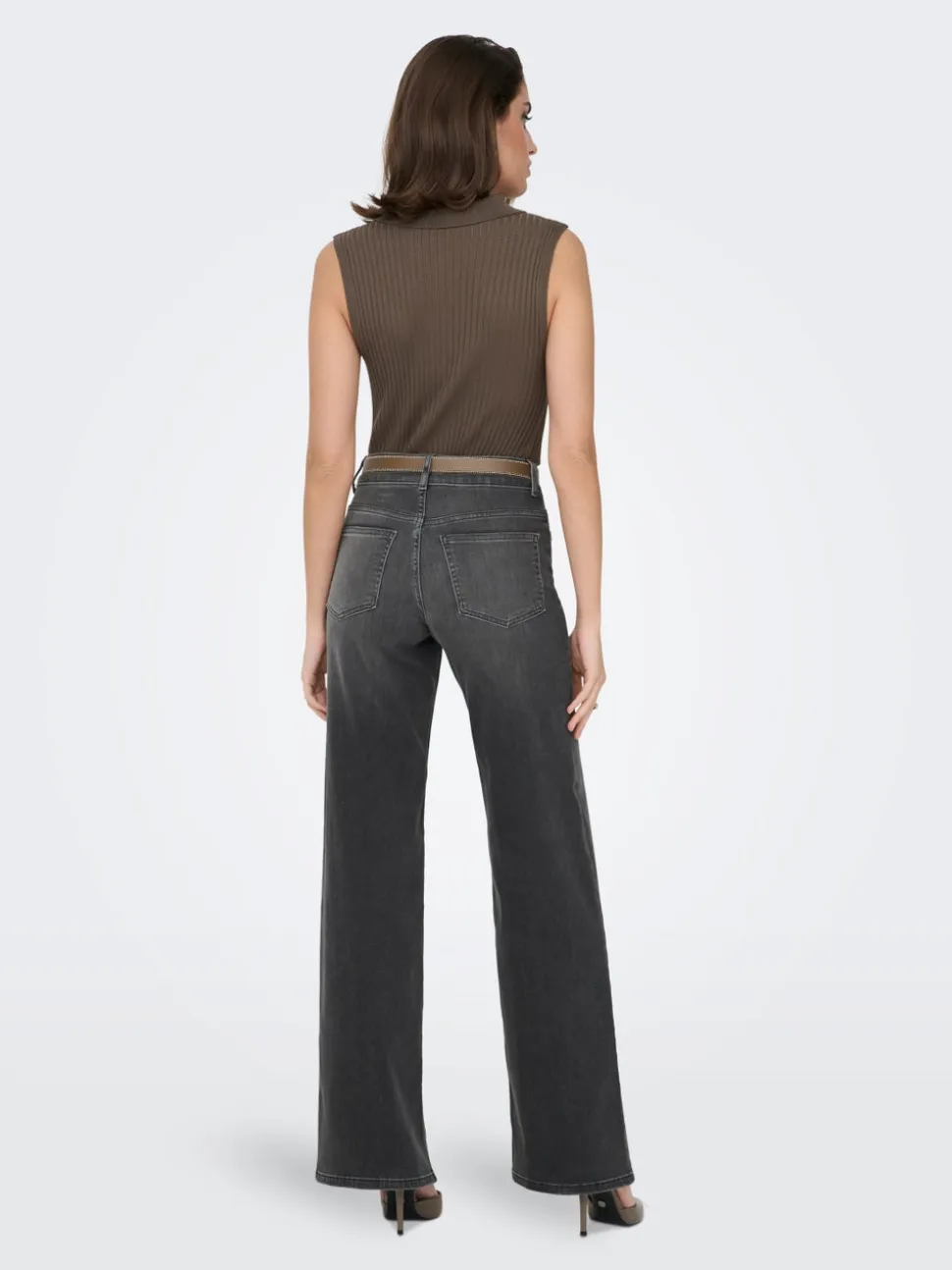 ONLMADISON Vita alta Wide Leg Fit Jeans