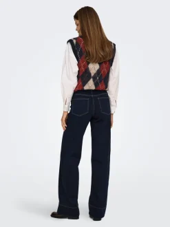 ONLMADISON Vita alta Wide Leg Fit Jeans
