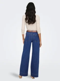 ONLMADISON Vita alta Wide Leg Fit Jeans