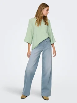 ONLMADISON Vita alta Wide Leg Fit Jeans