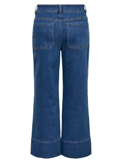 ONLMADISON Vita alta Wide Leg Fit Cropped Jeans