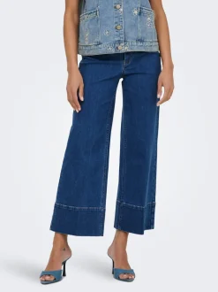 ONLMADISON Vita alta Wide Leg Fit Cropped Jeans