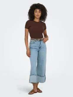 ONLMADISON Vita alta Wide Leg Fit Jeans