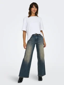 ONLMADISON Vita alta Wide Leg Fit Jeans