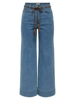 ONLMADISON Vita alta Wide Leg Fit Cropped Jeans