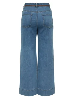 ONLMADISON Vita alta Wide Leg Fit Cropped Jeans