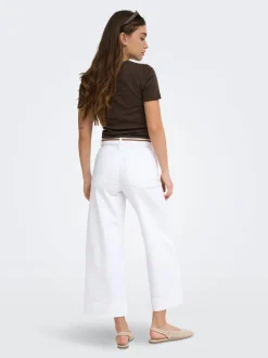 ONLMADISON Vita alta Wide Leg Fit Cropped Jeans