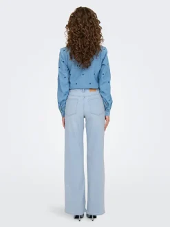 ONLMADISON Vita alta Wide Leg Fit Jeans