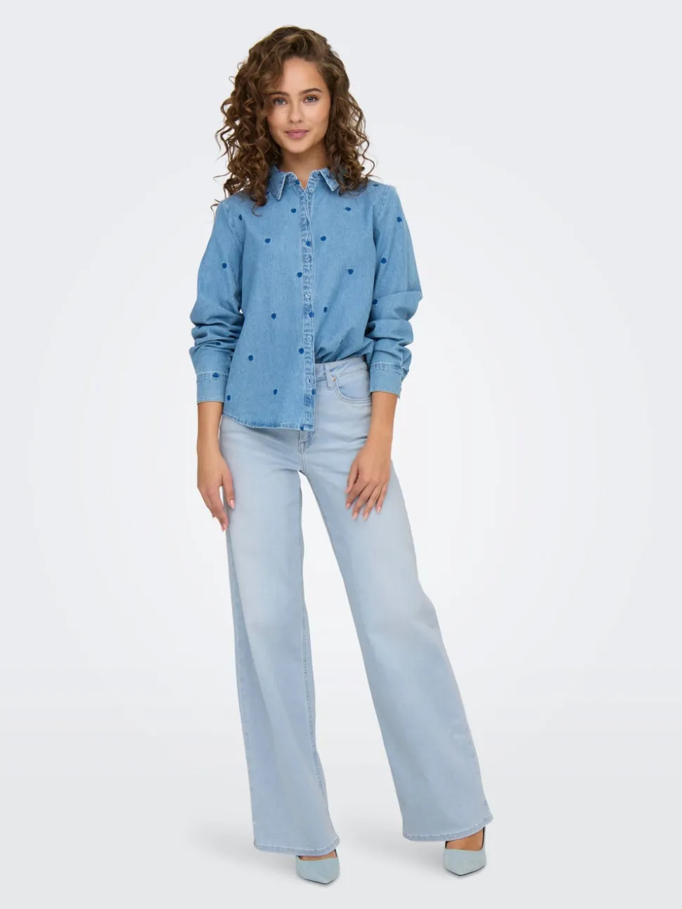 ONLMADISON Vita alta Wide Leg Fit Jeans