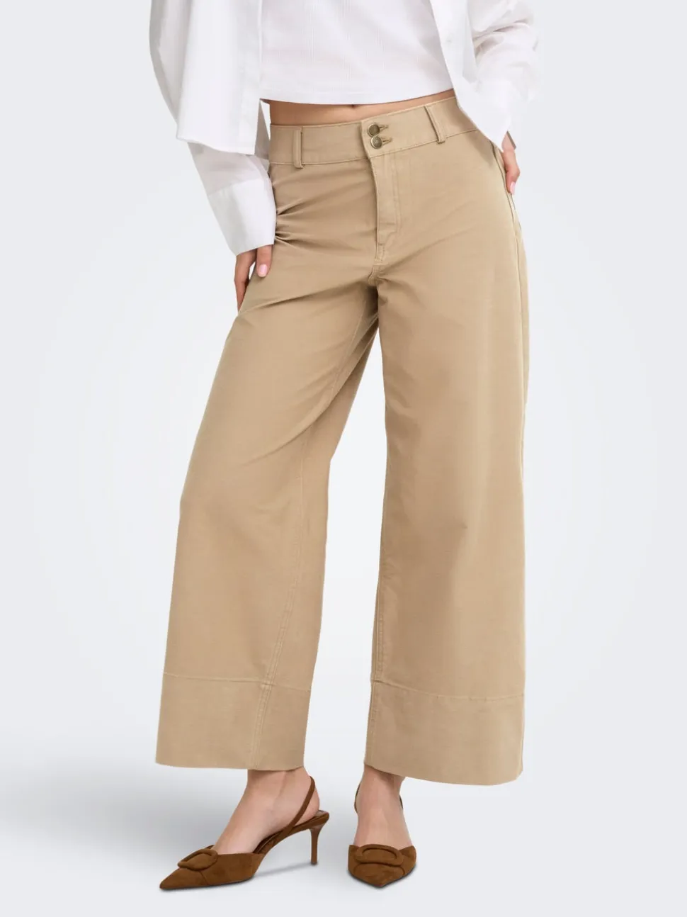 ONLMADISON-CLAIR Cropped Fit Pantaloni