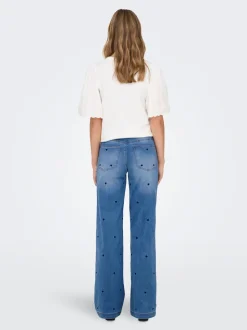 ONLMADISON-ROYAL Vita alta Wide Leg Fit Jeans