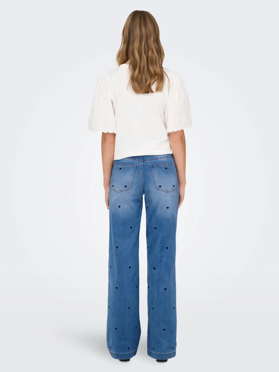 ONLMADISON-ROYAL Vita alta Wide Leg Fit Jeans