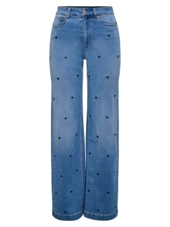 ONLMADISON-ROYAL Vita alta Wide Leg Fit Jeans