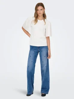 ONLMADISON-ROYAL Vita alta Wide Leg Fit Jeans
