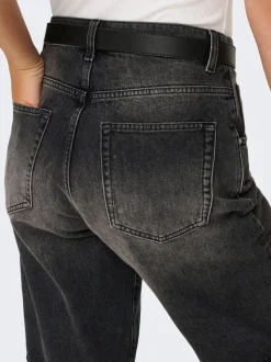 ONLMATE Vita media Baggy Fit Bermuda in jeans