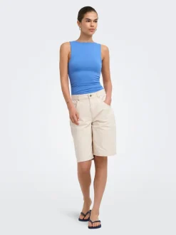 ONLMATE-SILLA Loose Fit Bermuda in jeans