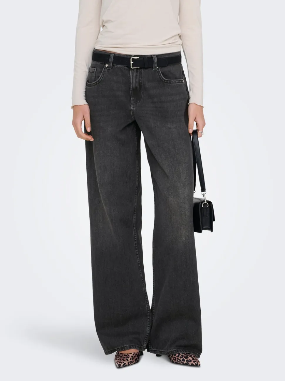 ONLMAYA Vita media Wide Leg Fit Jeans