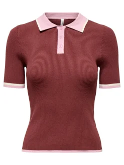 ONLMEDDI Capo in maglia con colletto polo